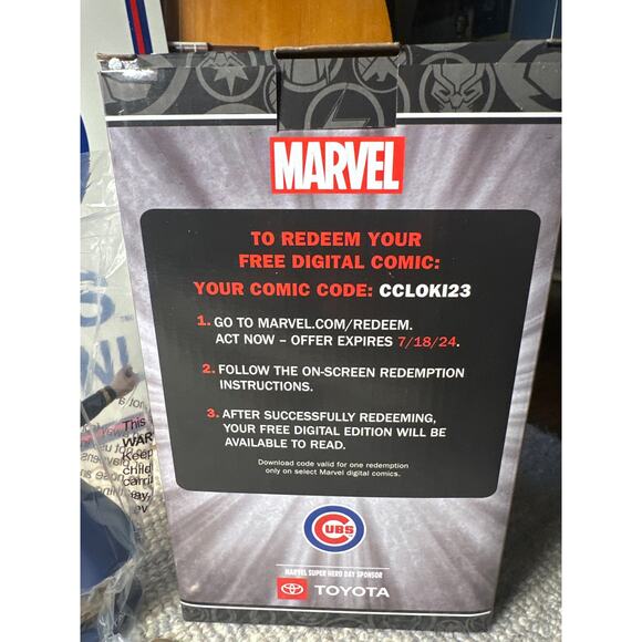 Loki Bobblehead Wrigley Marvel Superhero Night  Chicago Cubs 7.18.2023 NIB - Picture 6 of 7